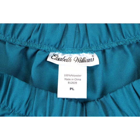 Elisabeth Williams Pull On Pants Women LP Aqua Blue Casual Comfy Work Wear - Picture 5 of 11
